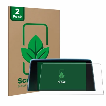 Face avant d’un emballage produit avec le logo de la marque ScreenLeaf. À côté, l’appareil Peugeot 3008 2016 - 2020 est représ