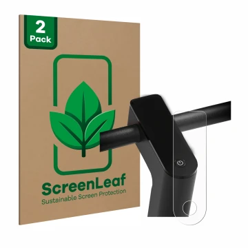 Face avant d’un emballage produit avec le logo de la marque ScreenLeaf. À côté, l’appareil Xiaomi Mi 4 Pro (2e Gen.) est repré