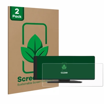 Face avant d’un emballage produit avec le logo de la marque ScreenLeaf. À côté, l’appareil Carpuride W903 9.3