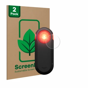 Face avant d’un emballage produit avec le logo de la marque ScreenLeaf. À côté, l’appareil Garmin Varia RTL516 est représenté 