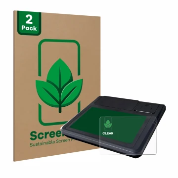 Face avant d’un emballage produit avec le logo de la marque ScreenLeaf. À côté, l’appareil Techfive ECR 100 est représenté ave