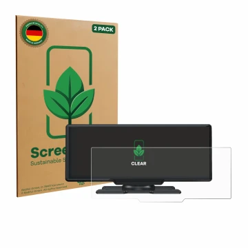 Face avant d’un emballage produit avec le logo de la marque ScreenLeaf. À côté, l’appareil Lamto 9.26