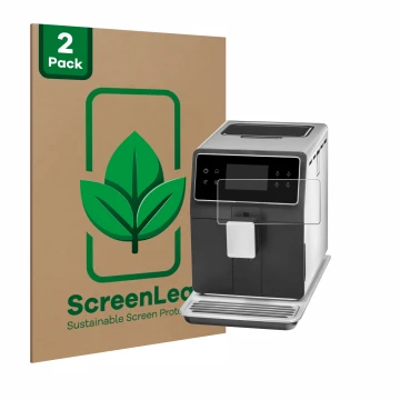 Face avant d’un emballage produit avec le logo de la marque ScreenLeaf. À côté, l’appareil WMF Perfection 880L est représenté 