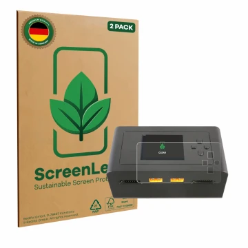 Face avant d’un emballage produit avec le logo de la marque ScreenLeaf. À côté, l’appareil Gens Ace IMARS D300 est représenté 