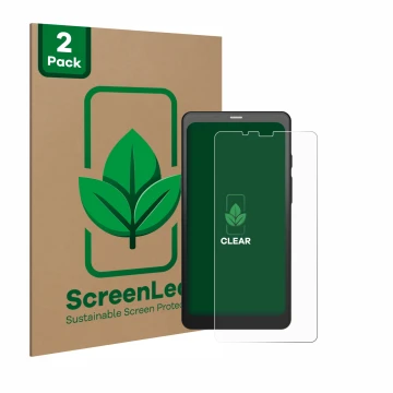 Face avant d’un emballage produit avec le logo de la marque ScreenLeaf. À côté, l’appareil Boox Palma 2 est représenté avec la