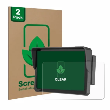 Face avant d’un emballage produit avec le logo de la marque ScreenLeaf. À côté, l’appareil Carpuride W702B Pro 7