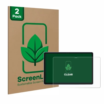 Face avant d’un emballage produit avec le logo de la marque ScreenLeaf. À côté, l’appareil Alldocube iPlay 60 Pro 11