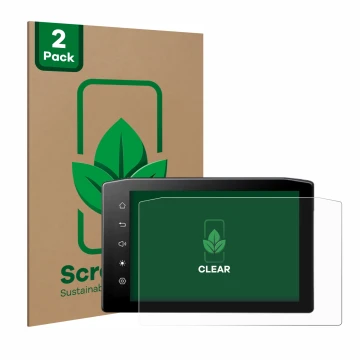 Face avant d’un emballage produit avec le logo de la marque ScreenLeaf. À côté, l’appareil Ekiy MTC07 6.25