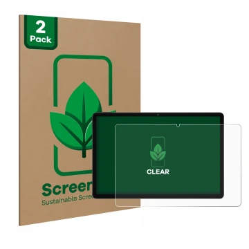 Face avant d’un emballage produit avec le logo de la marque ScreenLeaf. À côté, l’appareil Doogee U11 est représenté avec la p
