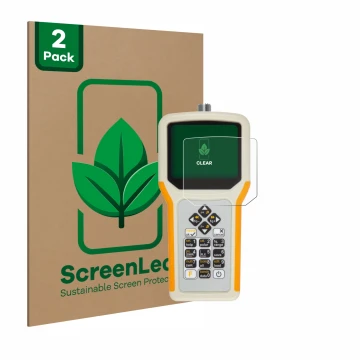Face avant d’un emballage produit avec le logo de la marque ScreenLeaf. À côté, l’appareil RigExpert AA-55 Zoom est représenté