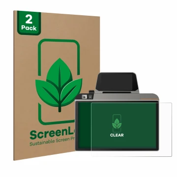 Face avant d’un emballage produit avec le logo de la marque ScreenLeaf. À côté, l’appareil Sunmi D3 Mini est représenté avec l