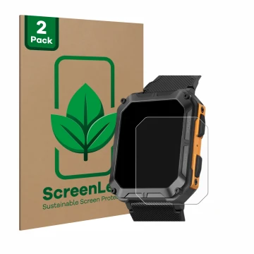 Face avant d’un emballage produit avec le logo de la marque ScreenLeaf. À côté, l’appareil Stahlgear Thor est représenté avec 