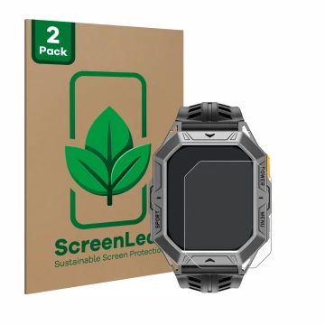 Face avant d’un emballage produit avec le logo de la marque ScreenLeaf. À côté, l’appareil Stahlgear Thor 2.0 est représenté a