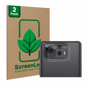 Face avant d’un emballage produit avec le logo de la marque ScreenLeaf. À côté, l’appareil ASUS ZenFone 12 Ultra (Caméra UNIQU