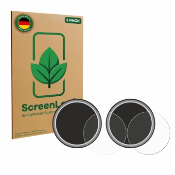 Face avant d’un emballage produit avec le logo de la marque ScreenLeaf. À côté, l’appareil Numark NS4FX (Jog) est représenté a