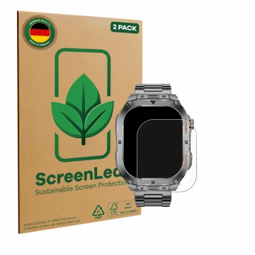 Face avant d’un emballage produit avec le logo de la marque ScreenLeaf. À côté, l’appareil Esfoe ZC-EF9-A 2.13