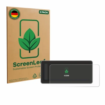 Face avant d’un emballage produit avec le logo de la marque ScreenLeaf. À côté, l’appareil Vantrue Nexus 4 Pro est représenté 