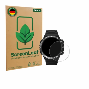 Face avant d’un emballage produit avec le logo de la marque ScreenLeaf. À côté, l’appareil HOIFA S11 1.39