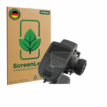 Face avant d’un emballage produit avec le logo de la marque ScreenLeaf. À côté, l’appareil Radiomaster MT12 est représenté ave