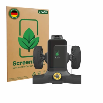 Face avant d’un emballage produit avec le logo de la marque ScreenLeaf. À côté, l’appareil PowaKaddy CT12 GPS est représenté a