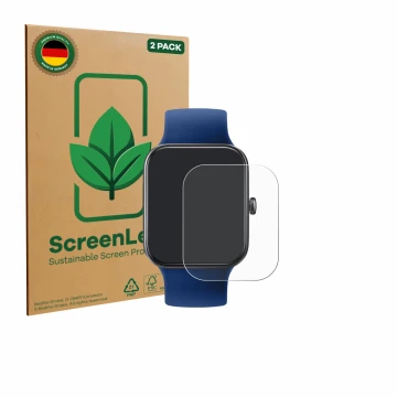 Face avant d’un emballage produit avec le logo de la marque ScreenLeaf. À côté, l’appareil Decathlon CW500 M est représenté av