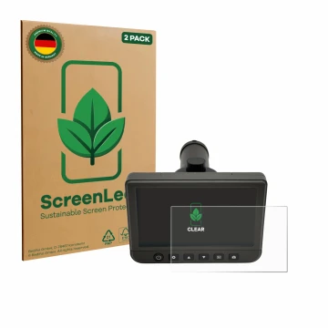 Face avant d’un emballage produit avec le logo de la marque ScreenLeaf. À côté, l’appareil dnt DigiTele PRO est représenté ave