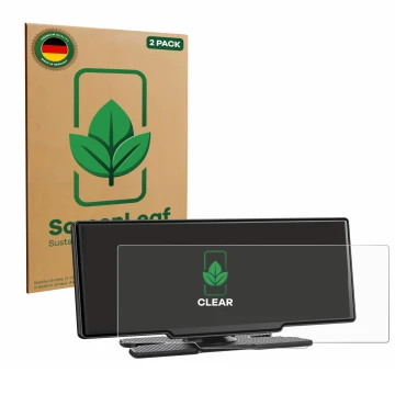 Face avant d’un emballage produit avec le logo de la marque ScreenLeaf. À côté, l’appareil Avylet RC11 8.1