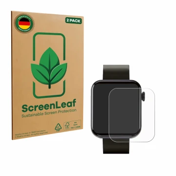 Face avant d’un emballage produit avec le logo de la marque ScreenLeaf. À côté, l’appareil Kendox Life Tracker est représenté 