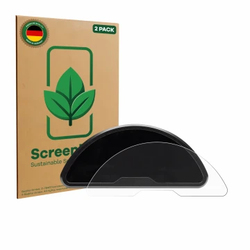 Face avant d’un emballage produit avec le logo de la marque ScreenLeaf. À côté, l’appareil motogadget motoscope pro est représ