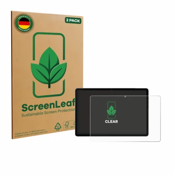 Face avant d’un emballage produit avec le logo de la marque ScreenLeaf. À côté, l’appareil Black Shark Pad 7 est représenté av