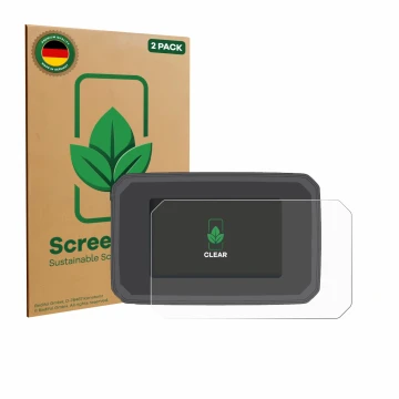 Face avant d’un emballage produit avec le logo de la marque ScreenLeaf. À côté, l’appareil Honda PCX125 2025 est représenté av