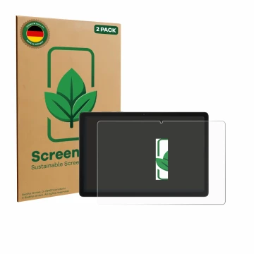 Face avant d’un emballage produit avec le logo de la marque ScreenLeaf. À côté, l’appareil Samsung Galaxy Tab A11 Plus 5G 11