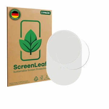 Face avant d’un emballage produit avec le logo de la marque ScreenLeaf. À côté, l’appareil Ikea Bilresa est représenté avec la