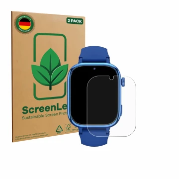 Face avant d’un emballage produit avec le logo de la marque ScreenLeaf. À côté, l’appareil Ruxingx T40 est représenté avec la 