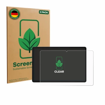 Face avant d’un emballage produit avec le logo de la marque ScreenLeaf. À côté, l’appareil Alldocube iPlay 70E est représenté 