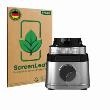 Face avant d’un emballage produit avec le logo de la marque ScreenLeaf. À côté, l’appareil Ninja Detect Power Pro est représen
