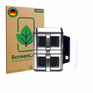 Face avant d’un emballage produit avec le logo de la marque ScreenLeaf. À côté, l’appareil KOENIC KTAF-TR est représenté avec 