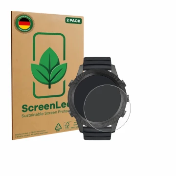Face avant d’un emballage produit avec le logo de la marque ScreenLeaf. À côté, l’appareil North Edge Apache 46 est représenté