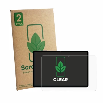 Face avant d’un emballage produit avec le logo de la marque ScreenLeaf. À côté, l’appareil Teclast P50T est représenté avec la