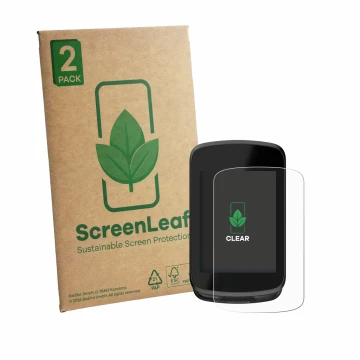 Face avant d’un emballage produit avec le logo de la marque ScreenLeaf. À côté, l’appareil Magene C606 Pro est représenté avec