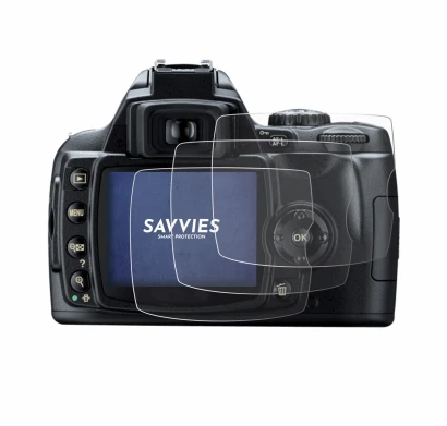 Image de l'appareil Nikon D40 avec une grande variété de protections d'écran.