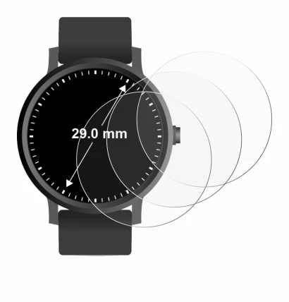 Image de l'appareil Montres (Circulaire, ø: 29 mm) avec une grande variété de protections d'écran.