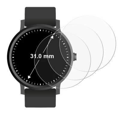 Image de l'appareil Montres (circulaire, ø: 31 mm) avec une grande variété de protections d'écran.