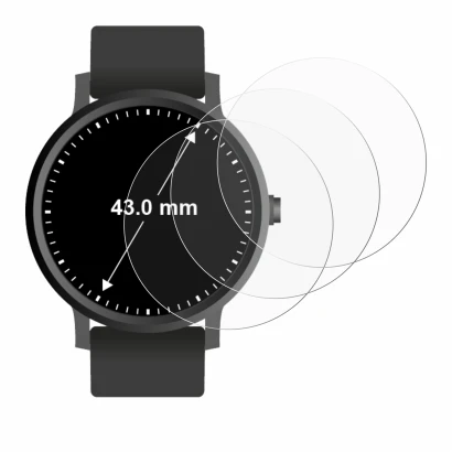 Image de l'appareil Montres (Circulaire, ø: 43 mm) avec une grande variété de protections d'écran.