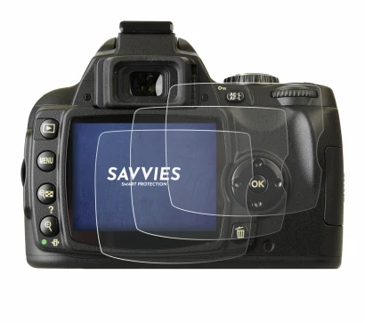 Image de l'appareil Nikon D40x avec une grande variété de protections d'écran.