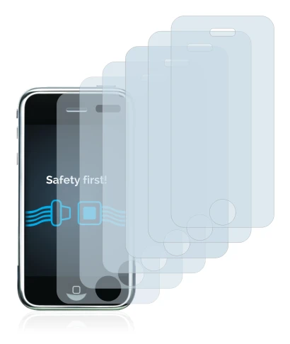 Image de l'appareil Apple iPhone 2G avec une grande variété de protections d'écran.