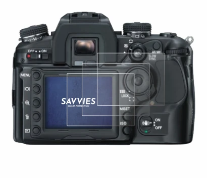 Image de l'appareil Konica Minolta Dynax 7D avec une grande variété de protections d'écran.