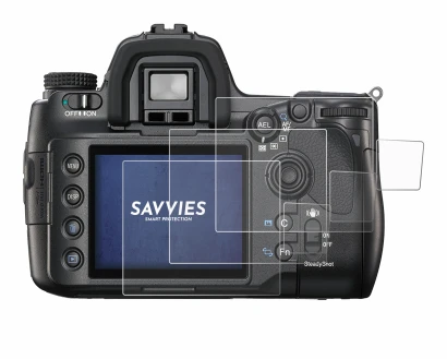 Image de l'appareil Sony Alpha 900 (DSLR-A900) avec une grande variété de protections d'écran.