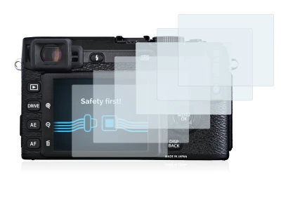 Image de l'appareil Fujifilm X-E1 avec une grande variété de protections d'écran.