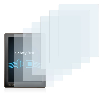 Image de l'appareil Kobo Aura avec une grande variété de protections d'écran.